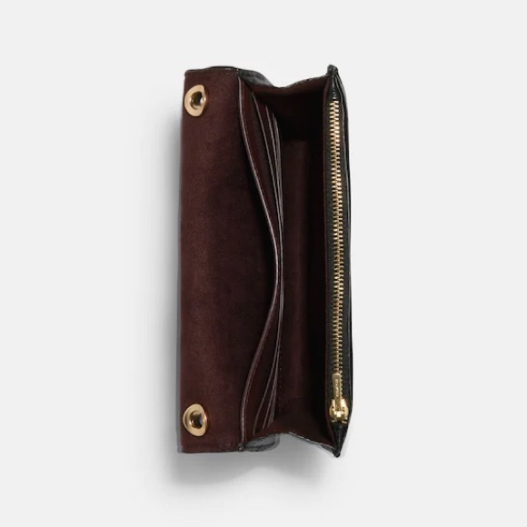 Coach convertible crossbody, shoulder bag. Black pebbled leather. - Picture 6 of 6